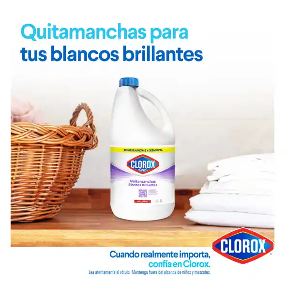 Quitamanchas Clorox Blancos Brillantes 1.8 lt