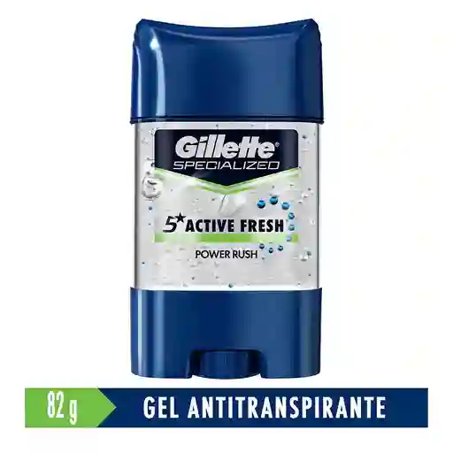 Gel Invisible Antitranspirante Gillette Power Rush 82 g