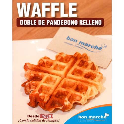 Waffle Doble de Pandebono Relleno