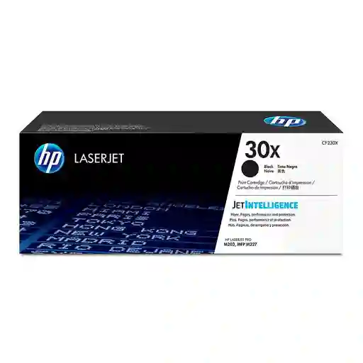 Cartucho De Toner Hp 30x Negro Alto Rendimiento Laserjet Original (cf230x)