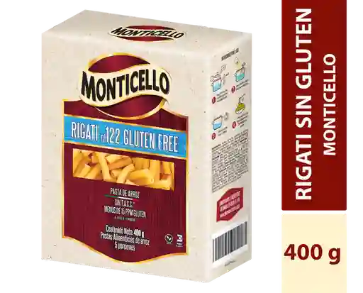 Monticello Pasta Rigati Libre de Gluten