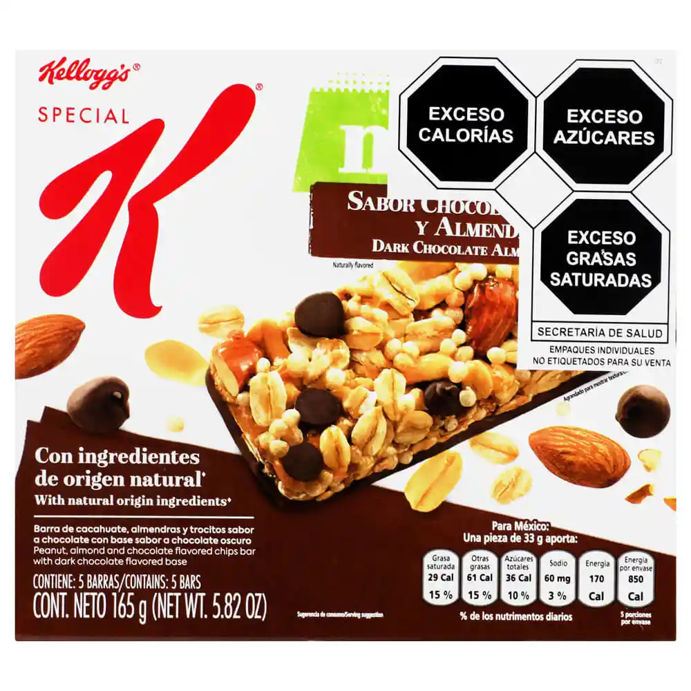 Kelloggs Barra De Cereal Arandanos Y Almendras Nut Bar33G