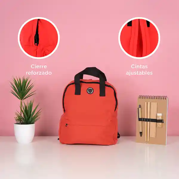 Mochila de Moda Pioneer Rojo Miniso