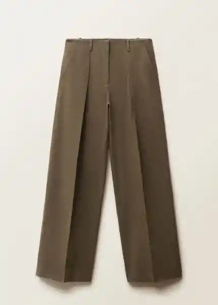 Pantalón Orchid Khaki Talla 36 Mujer Mango