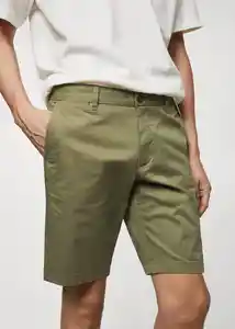 Bermuda Gracia-H Khaki Talla 38 Hombre Mango