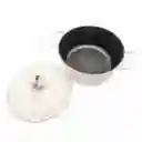 Olla Blanca en Hierro Fundido 24 cm Ambiente Gourmet