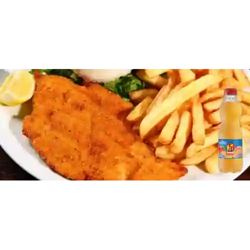Combo Chuleta de Pollo + Hit Mango 500 ml