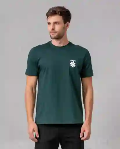 Camiseta Hombre Verde Gablete Ultraoscuro Talla L 33438 Rifle
