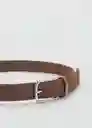 Cinturón Elastic Camel Talla 91 Hombre Mango