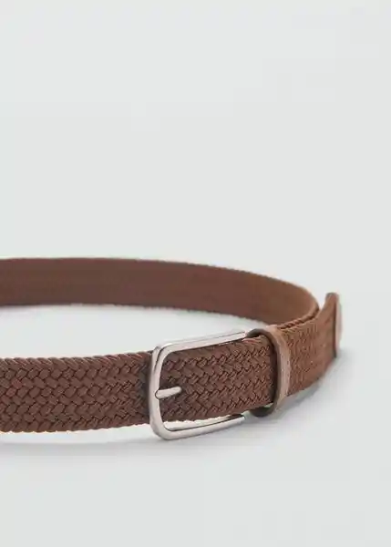 Cinturón Elastic Camel Talla 91 Hombre Mango