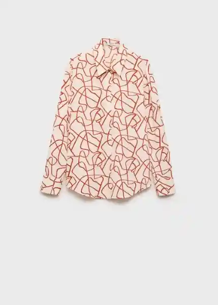 Camisa Basic Caldero Talla M Mujer Mango