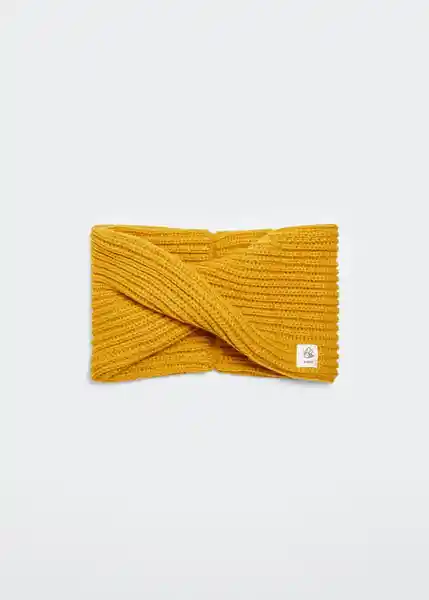 Bufanda Quebecdo Ocre Talla 99 Niños Mango