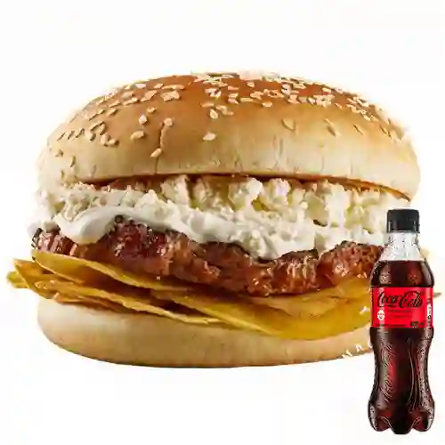 Combo Hamburguesa Costeña +Cocacola S/az 400ml