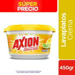 Axion Lavaplatos en Crema Lima Limón 450 g