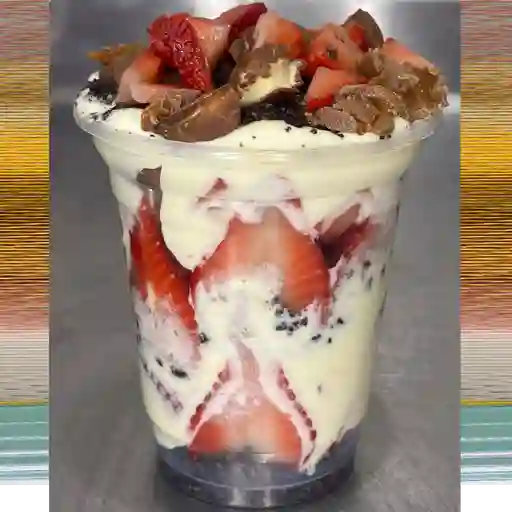 Fresas con crema chocolate 12 oz
