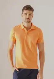 Camiseta Polo Para Hombre Naranja Talla XL Arkitect