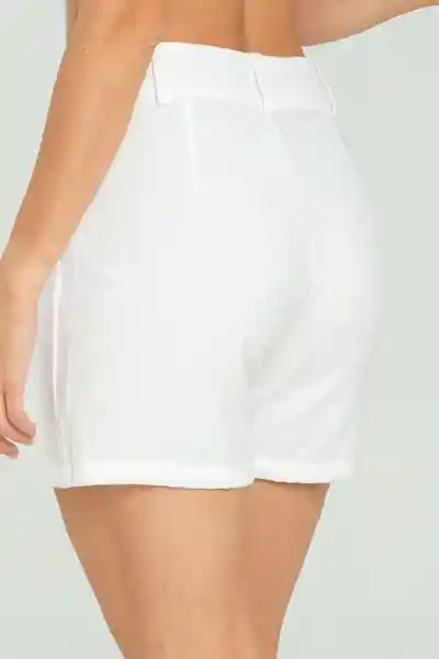 Short Khaynne Color Blanco Crudo Talla 8 Ragged