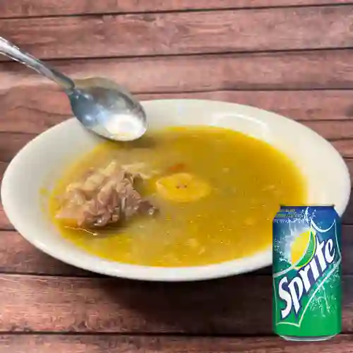 Combo Sopa Costilla + Sprite 400 ml