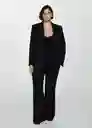 Blazer Iguana Negro Talla XL Mujer Mango