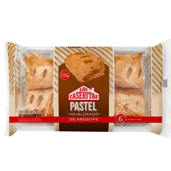 Las Caseritas Pastel Hojaldrado de Arequipe