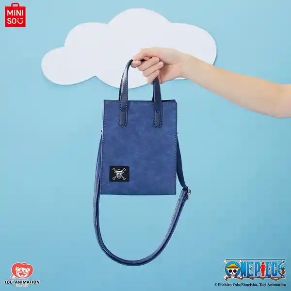 Bolso Crossbody Mini Serie One Piece Azul Miniso