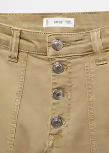 Jean Utility Khaki Talla 20 Teen Niñas Mango