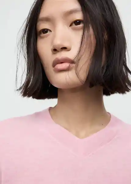 Saco Jersey Milo Rosa Talla L Mujer Mango