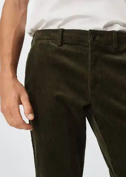 Pantalón Berdam Dark Caza Talla 42 Hombre Mango