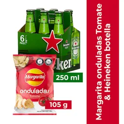 Combo Margarita Ond Tomate 105gx18 + Heineken Bnr 250mL 6 Pack