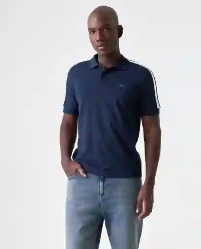 Camiseta Polo Hombre Azul Talla L 802G005_AZU194024 Americanino