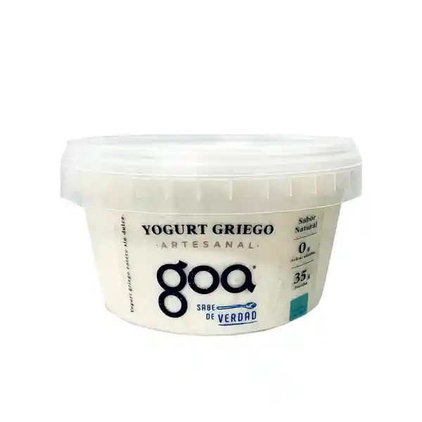 Yogurt Griego Goa Artesanal Natural