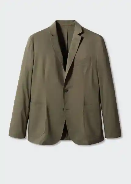 Blazer Americana Jon Khaki Talla 52 Hombre Mango
