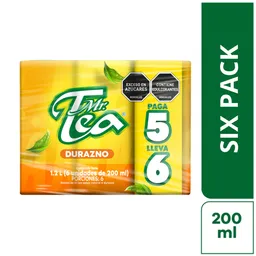 Mr Tea Pack Durazno 200 mL x 6 Und