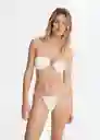 Top Bikini Mayari Blanco Talla M Mujer Mango