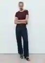Camiseta Pirti Burdeos Talla L Mujer Mango