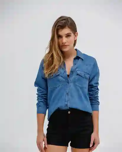Camisa Mujer Azul Talla M 184029Q Rifle