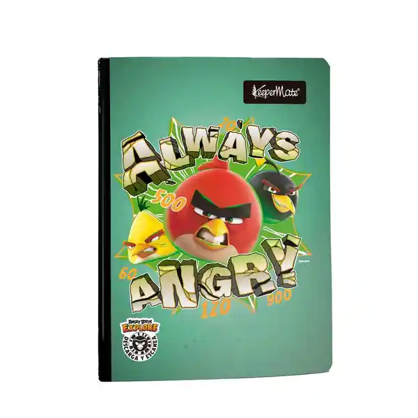 Scribe Cuaderno 1 Materia Cosido X50 Hojas Angrybirds Keepermate