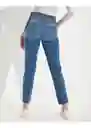 Jean Mom Azul Talla 2 Long Mujer American Eagle