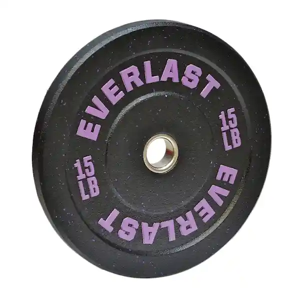 Everlast Bumper Plate Purple 15 Lb