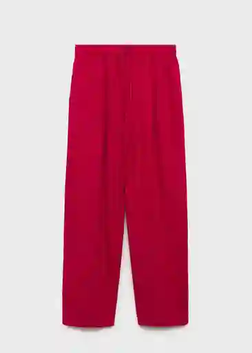 Pantalón Mogán-W Fucsia Talla L Mujer Mango