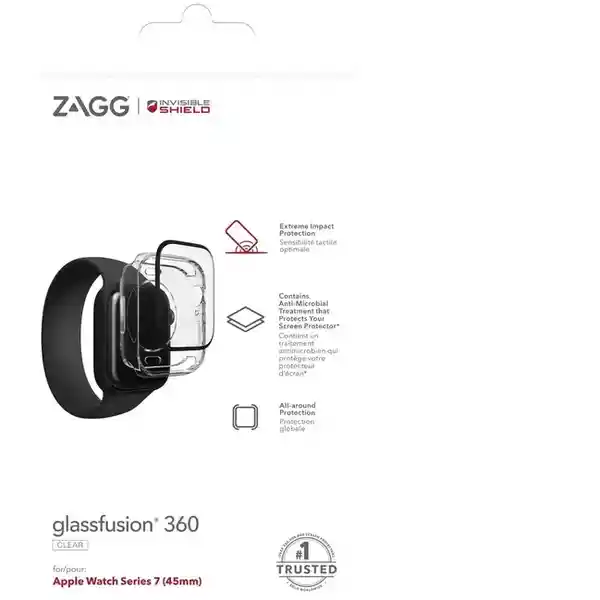 Zagg Case 360 Invisibleshield Para Apple Watch S7 Transparente