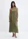 Vestido Amira-A Khaki Talla XS Mujer Mango