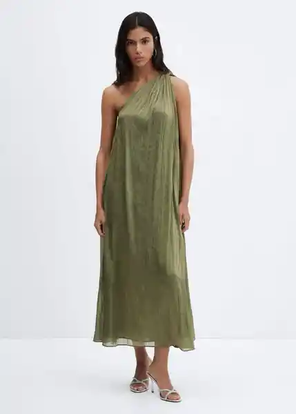 Vestido Amira-A Khaki Talla XS Mujer Mango