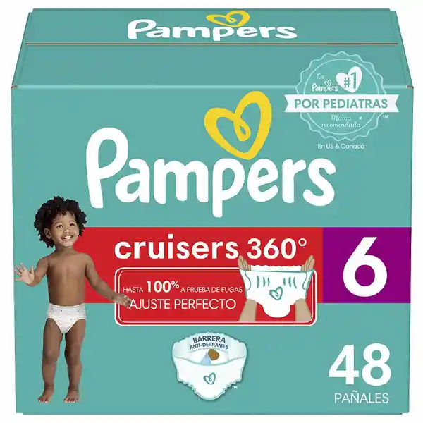 Pampers Pañal Cruisers 360 Fit Etapa 6