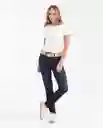 Jean Cosmo Femenino Azul Clásico Oscuro Talla 10 Chevignon