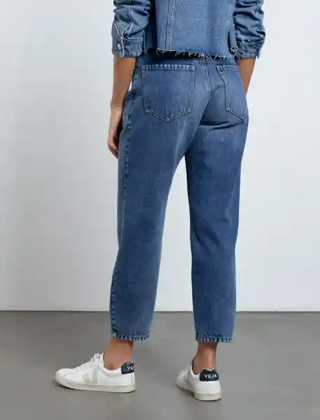 Jean Glo Mujer Azul Índigo Medio Talla 12 Naf Naf