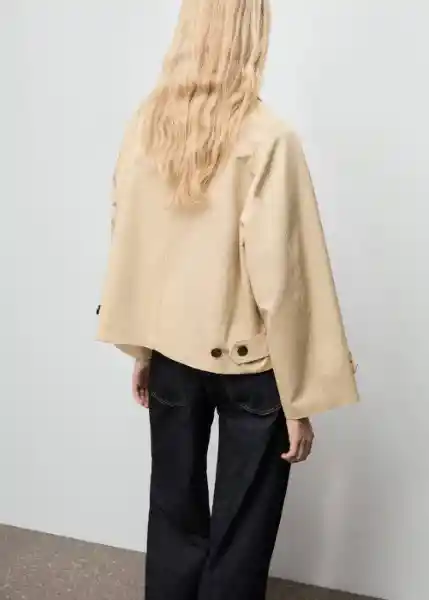 Chaqueta Newlipa Crudo Talla S Mujer Mango