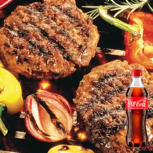 Combo Carne de Hamburguesa +Cocacola Orig 400ml