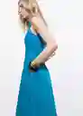 Vestido Nicole Azul Talla S Mujer Mango