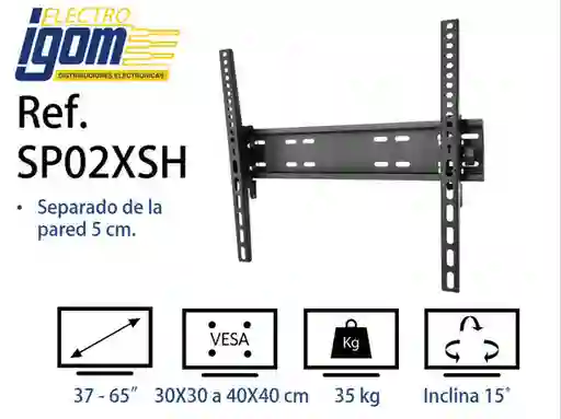 Imount Soporte Para Tv 37 - 65" 15º